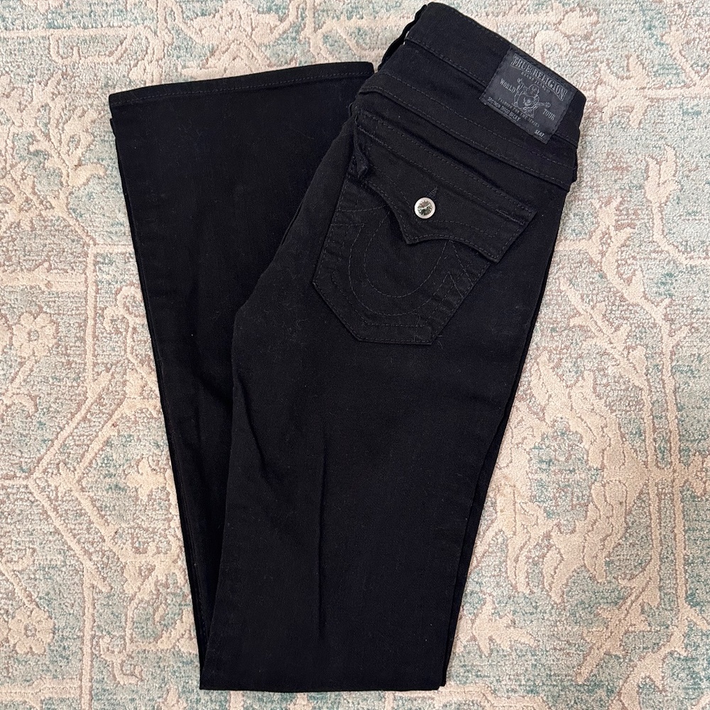 True Religion, Size 27, Black Boot Cut